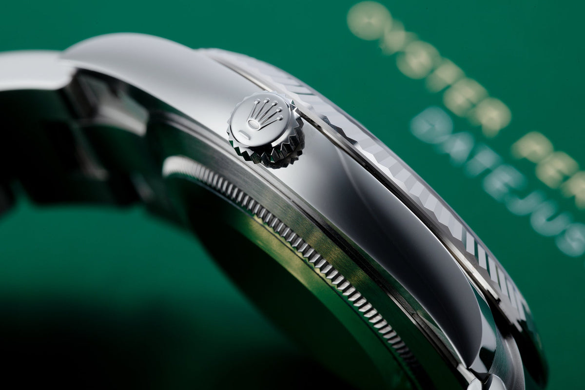 Rolex Datejust Rhodium Dial Fluted Bezel 41mm 126334