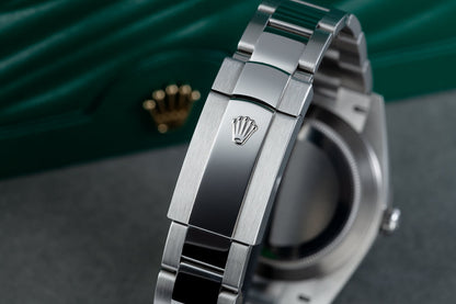 Rolex Datejust Rhodium Dial Fluted Bezel 41mm 126334